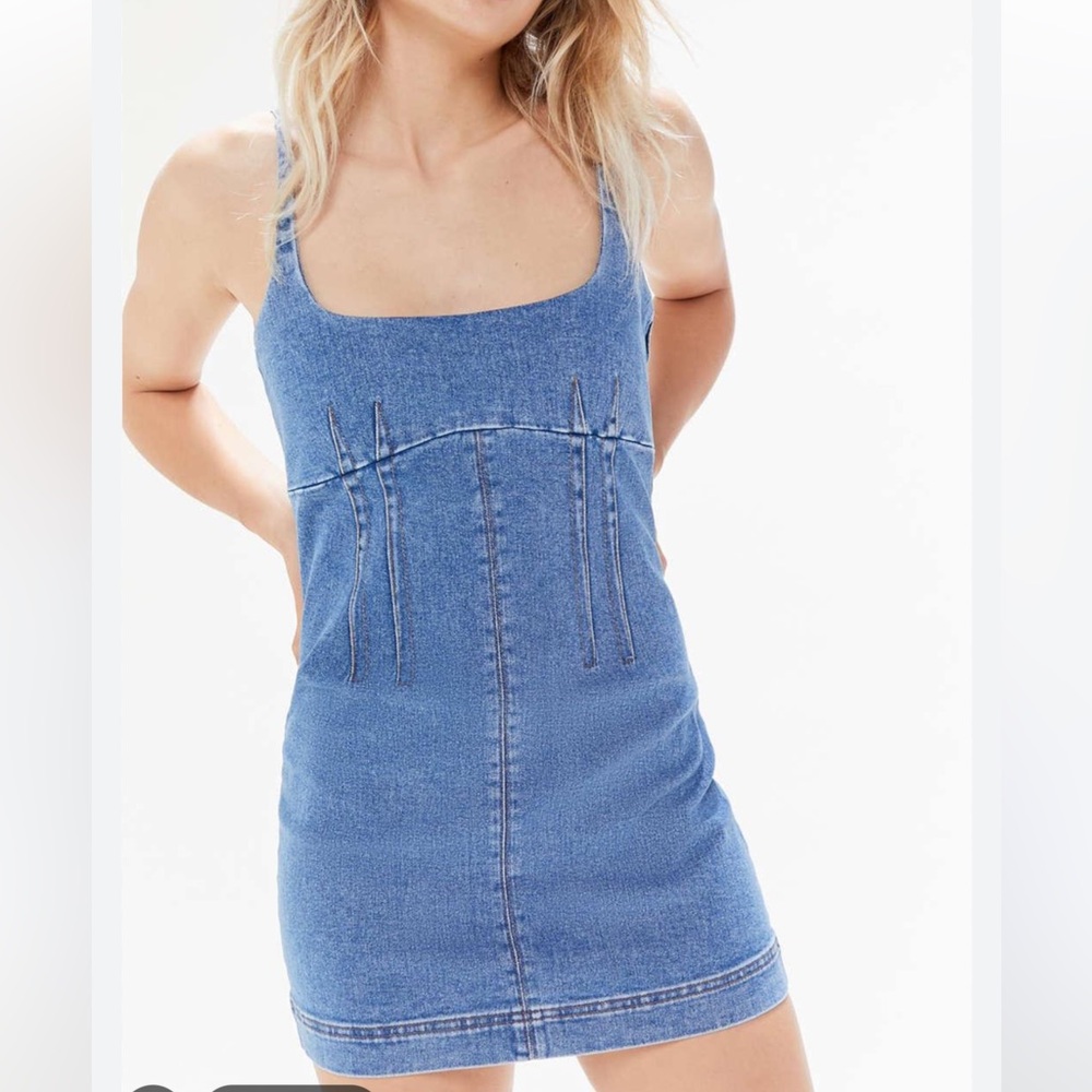 Denim urban outfitters dress